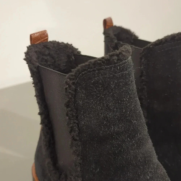 Sam Edelman Jaclyn Waterproof Boots Leather Black size 8.5 - Picture 6 of 12